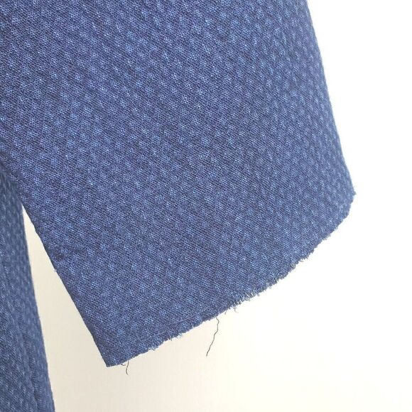 Eileen Fisher Textured Open Front Cotton Blend Blazer Jacket Navy Size SP - Picture 2 of 7